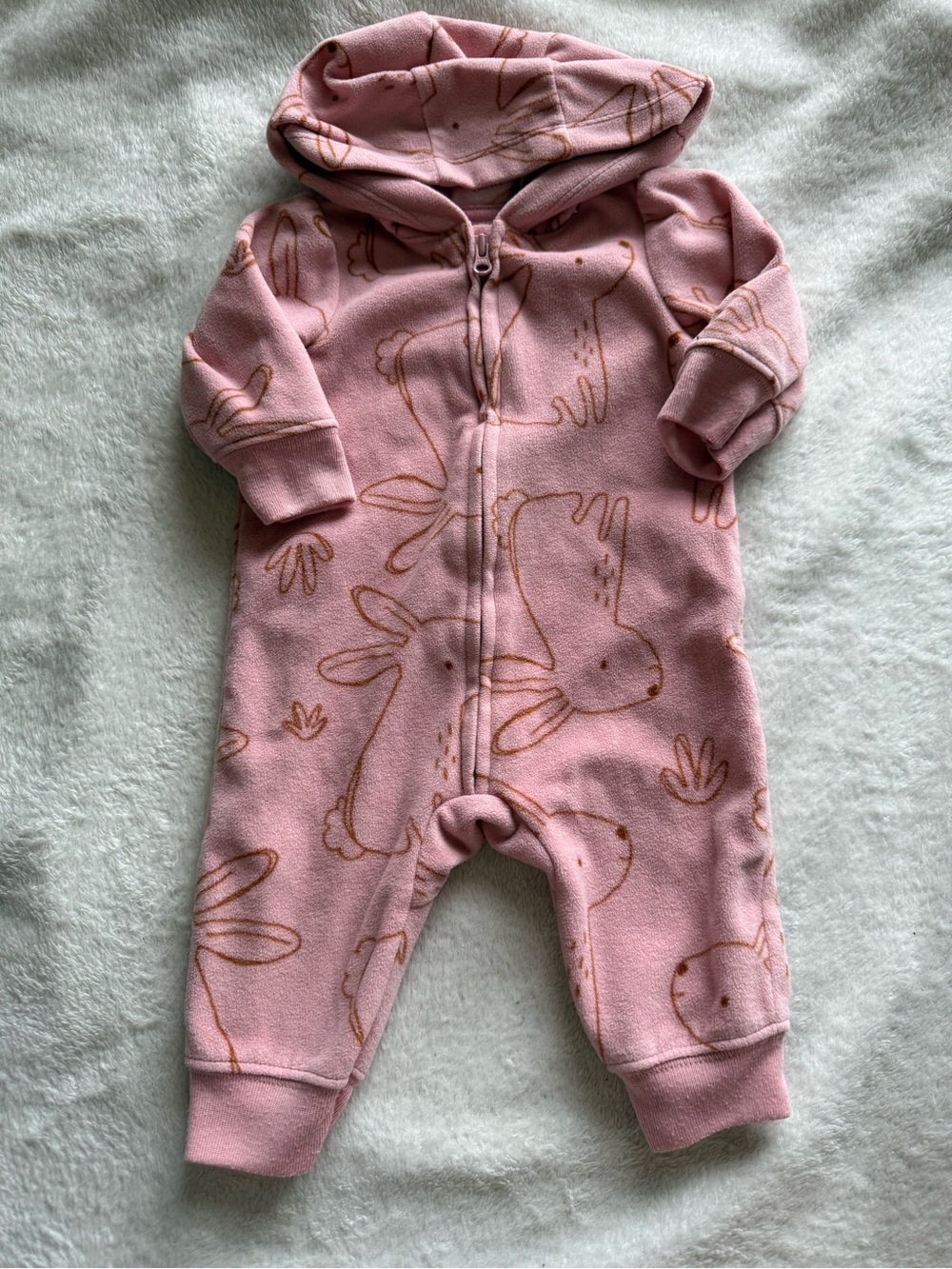 Child of Mine Carters Baby Girl Pink Romper